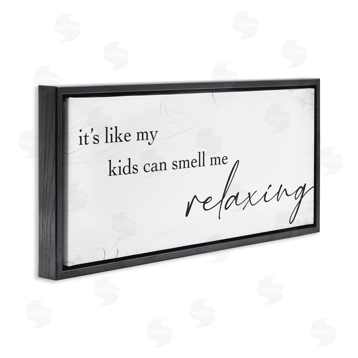 Stupell Studio Funny Parenting Typography Phrase Marbled Pattern 