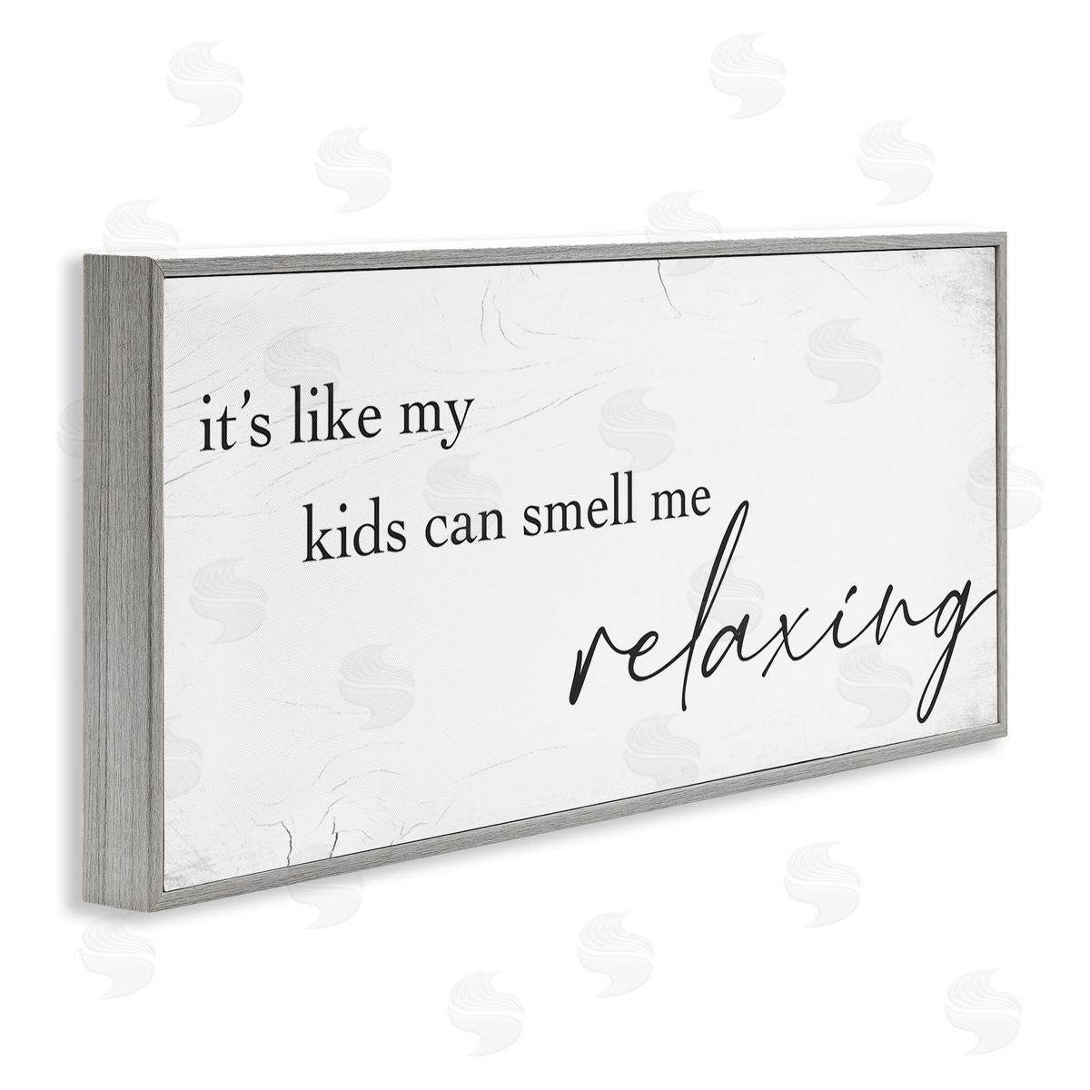 Stupell Studio Funny Parenting Typography Phrase Marbled Pattern 