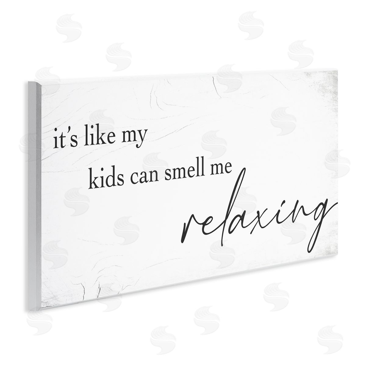 Stupell Studio Funny Parenting Typography Phrase Marbled Pattern 