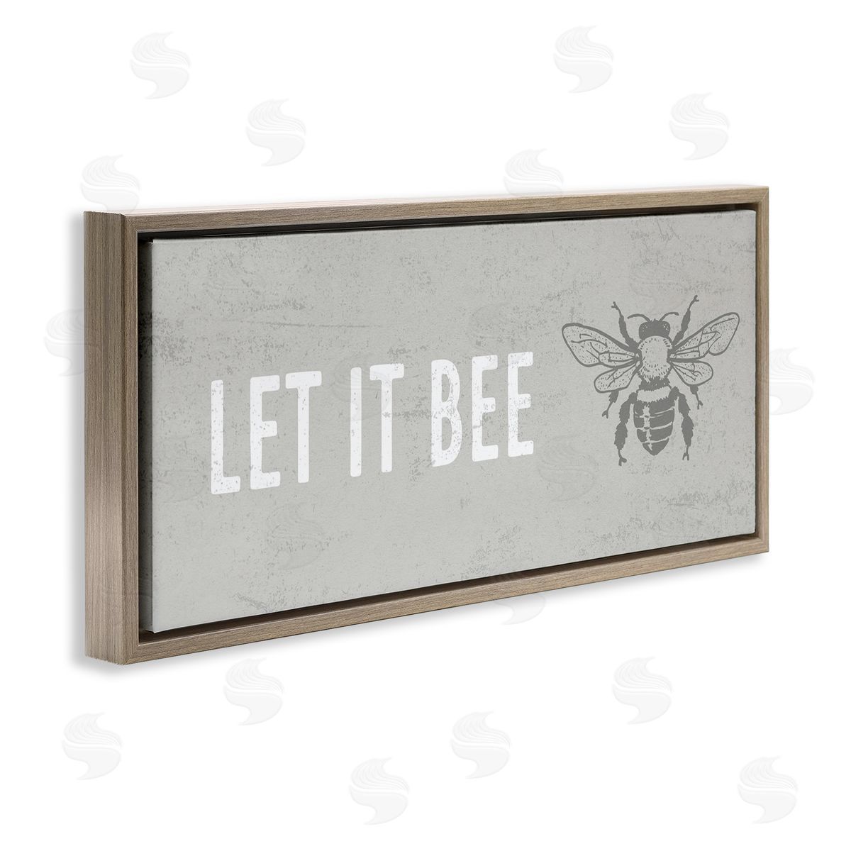 Stupell Studio Let It Bee Flying Insect Bumble Wasp Motif
