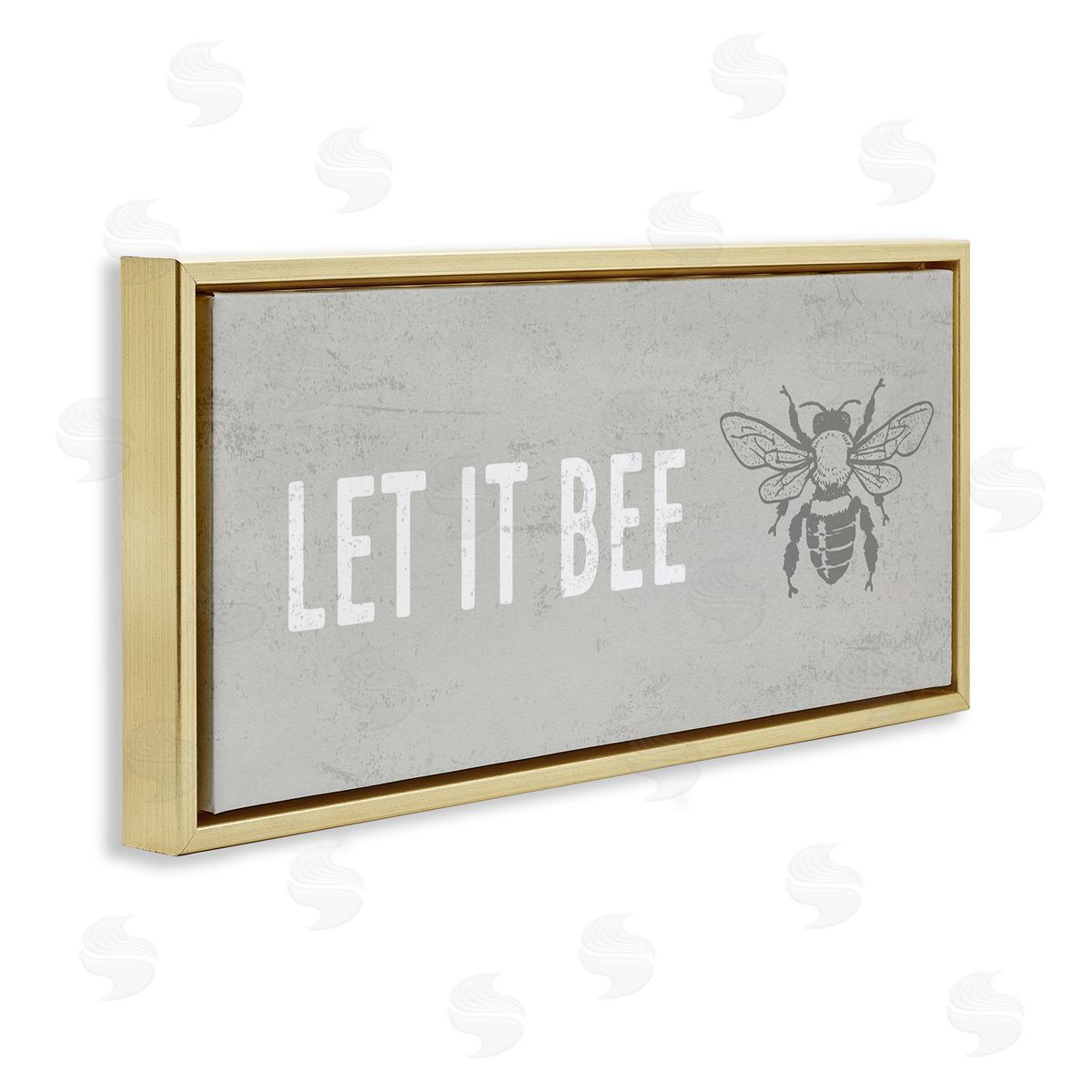 Stupell Studio Let It Bee Flying Insect Bumble Wasp Motif