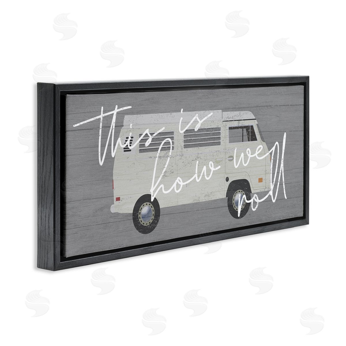 Stupell Studio How We Roll Vintage Van Bus Travel Calligraphy