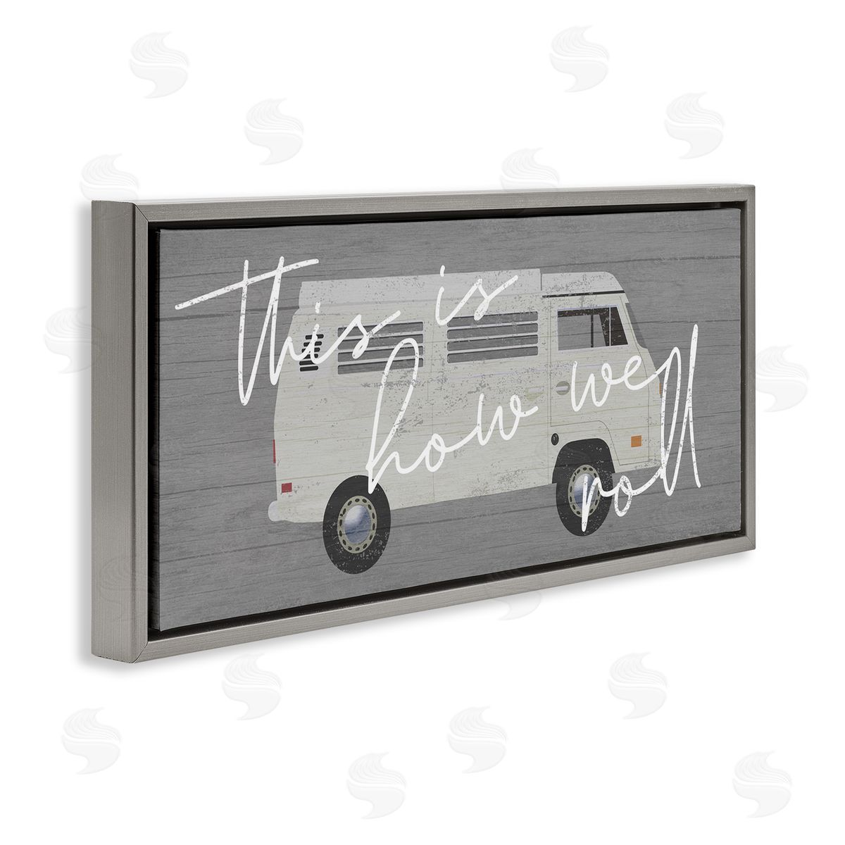 Stupell Studio How We Roll Vintage Van Bus Travel Calligraphy