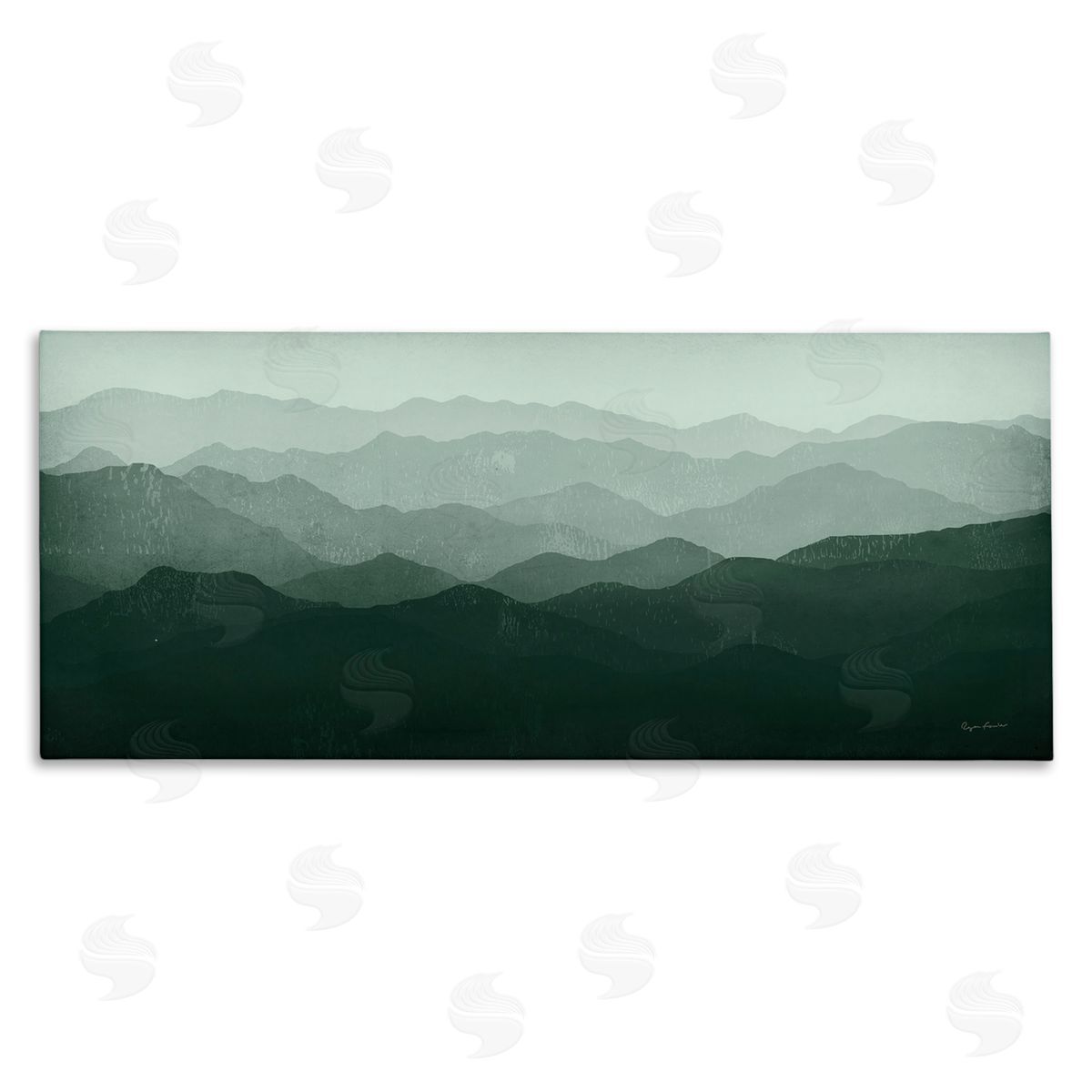 Ryan Fowler Foggy Panoramic Mountain Range 