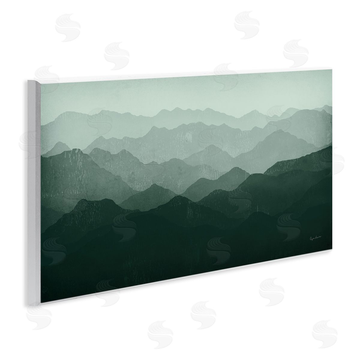 Ryan Fowler Foggy Panoramic Mountain Range 