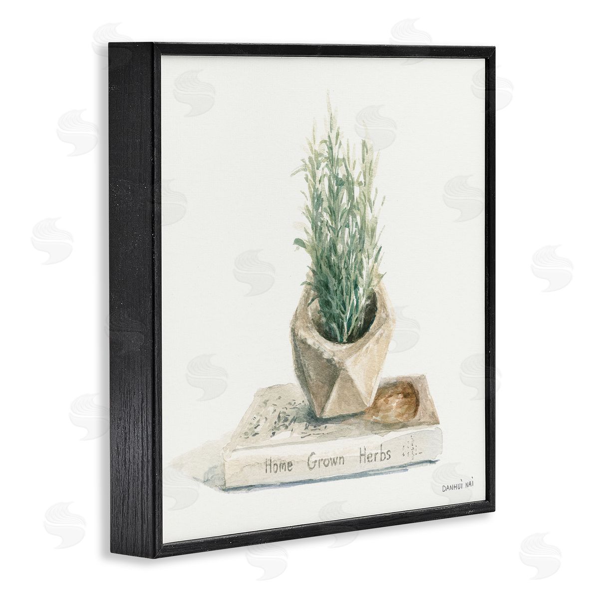 Danhui Nai Modest Herb Planter Book Black Framed Glicee Wall Art Print