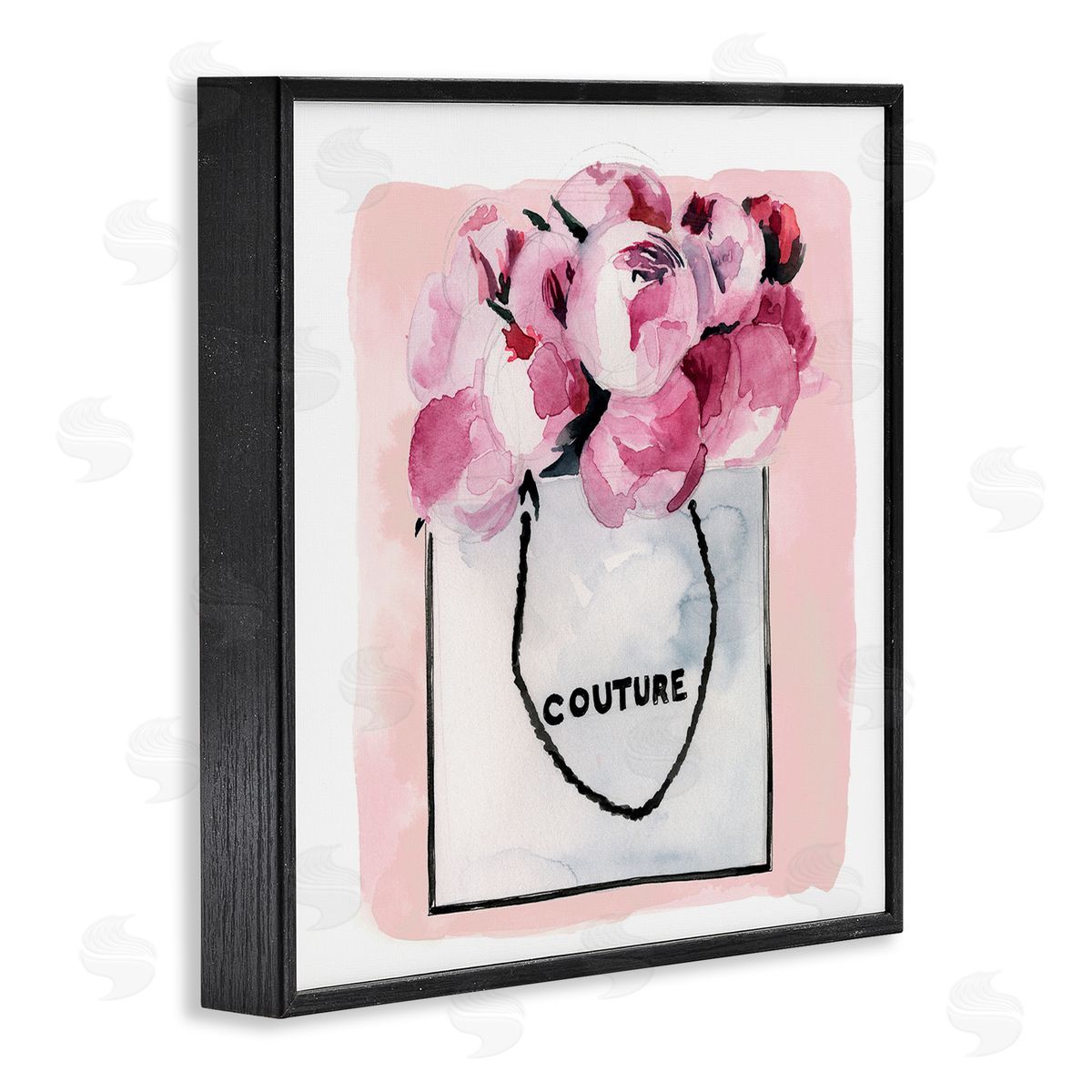 Jennifer Paxton Parker Blooming Pink Peonies Glam Arrangement Black Framed Glicee Wall Art Print