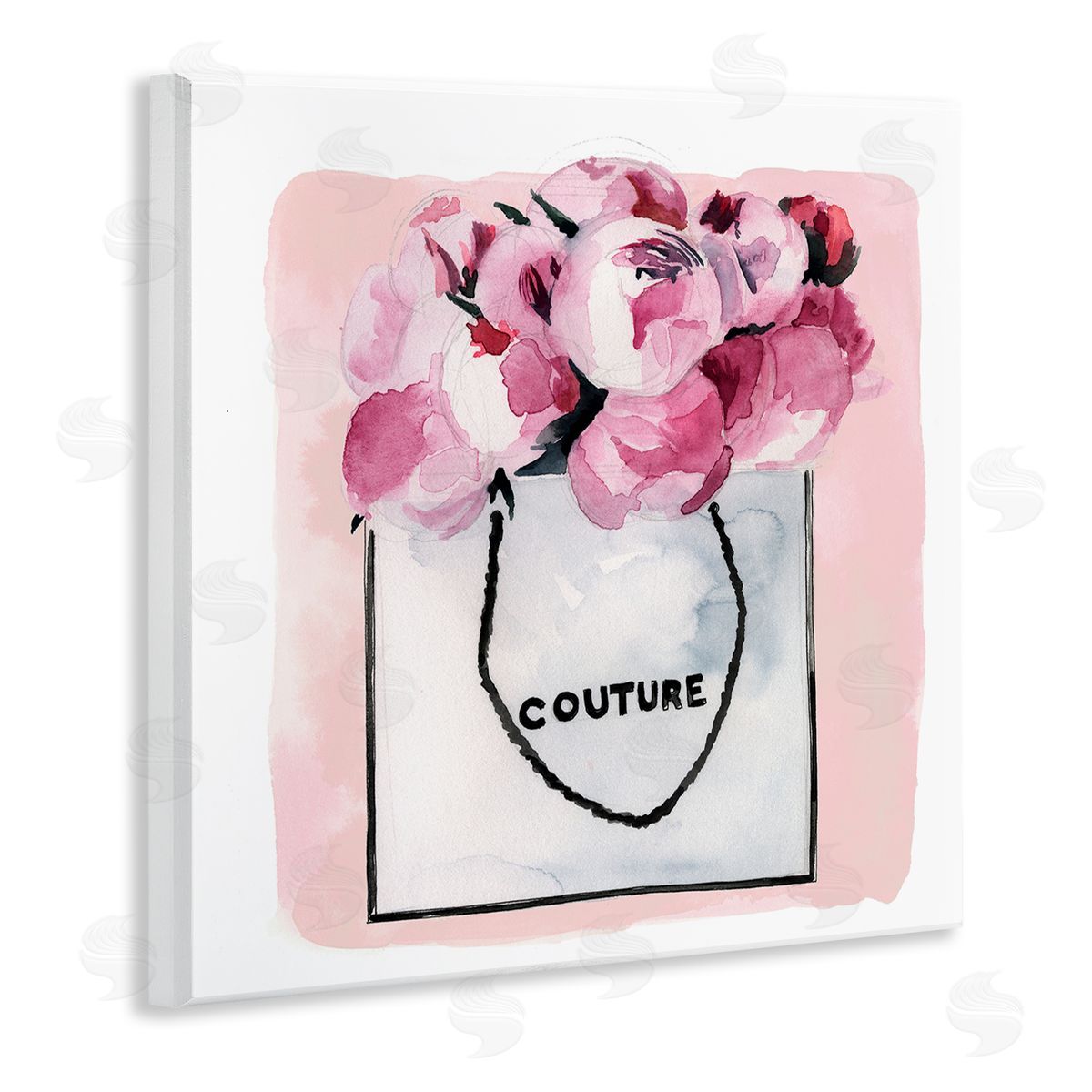 Jennifer Paxton Parker Blooming Pink Peonies Glam Arrangement Wooden Wall Plaque Art Print