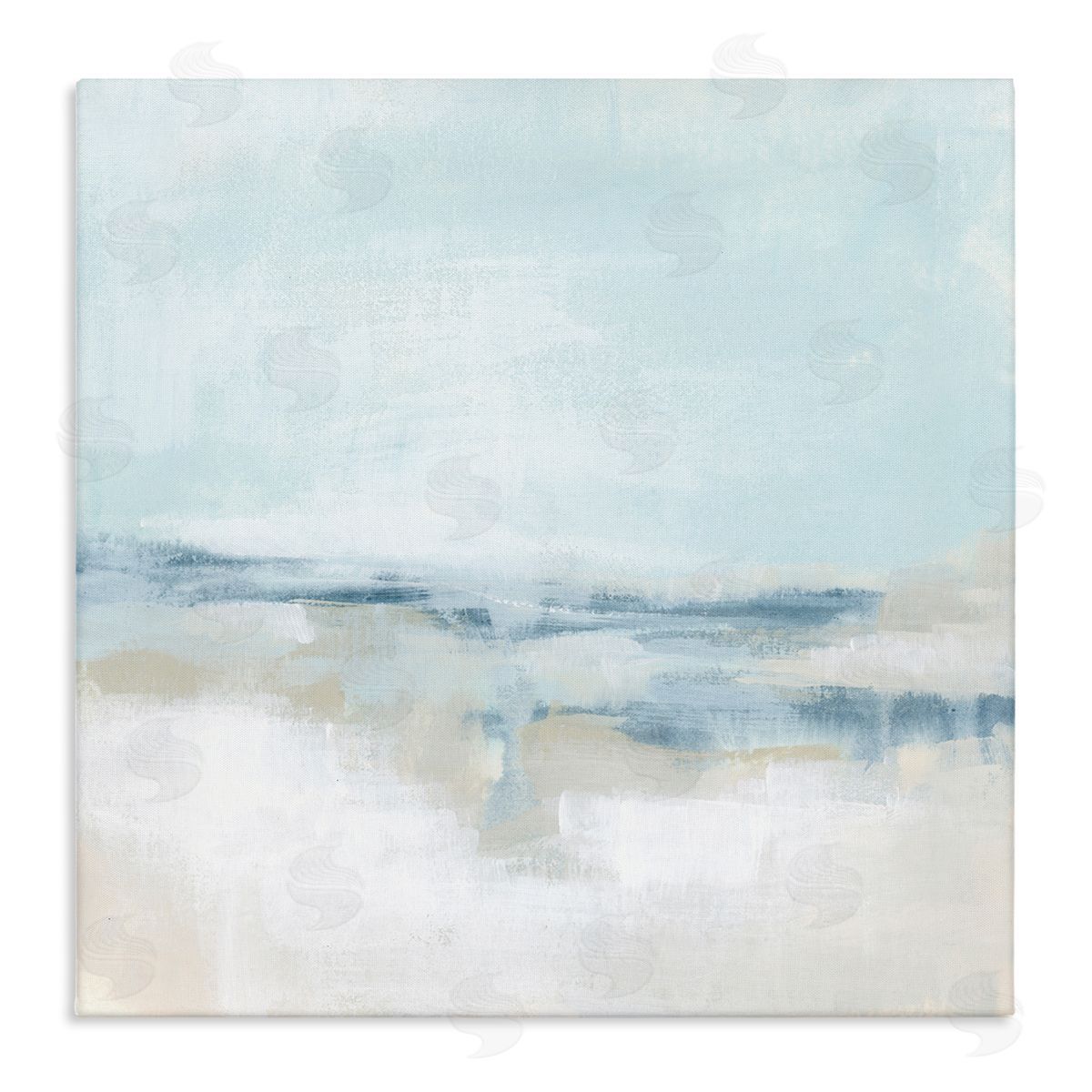 June Erica Vess Contemporary Landscape Abstract Mist Stretched Canvas Wall Art Print