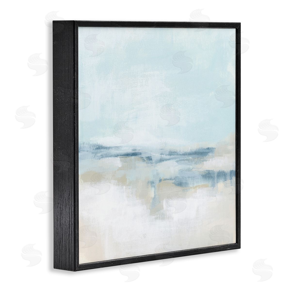 June Erica Vess Contemporary Landscape Abstract Mist Black Framed Glicee Wall Art Print