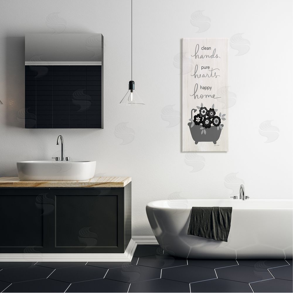 Annie LaPoint Clean Hands Pure Hearts Floral Bathroom