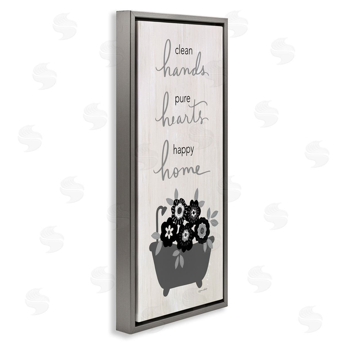 Annie LaPoint Clean Hands Pure Hearts Floral Bathroom