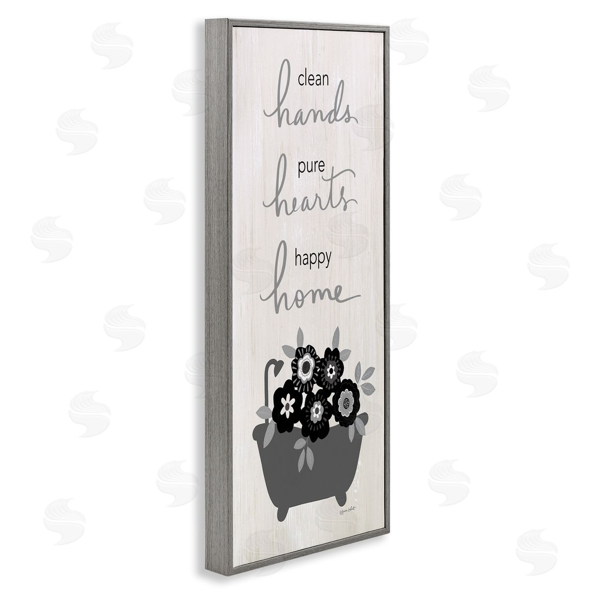 Annie LaPoint Clean Hands Pure Hearts Floral Bathroom