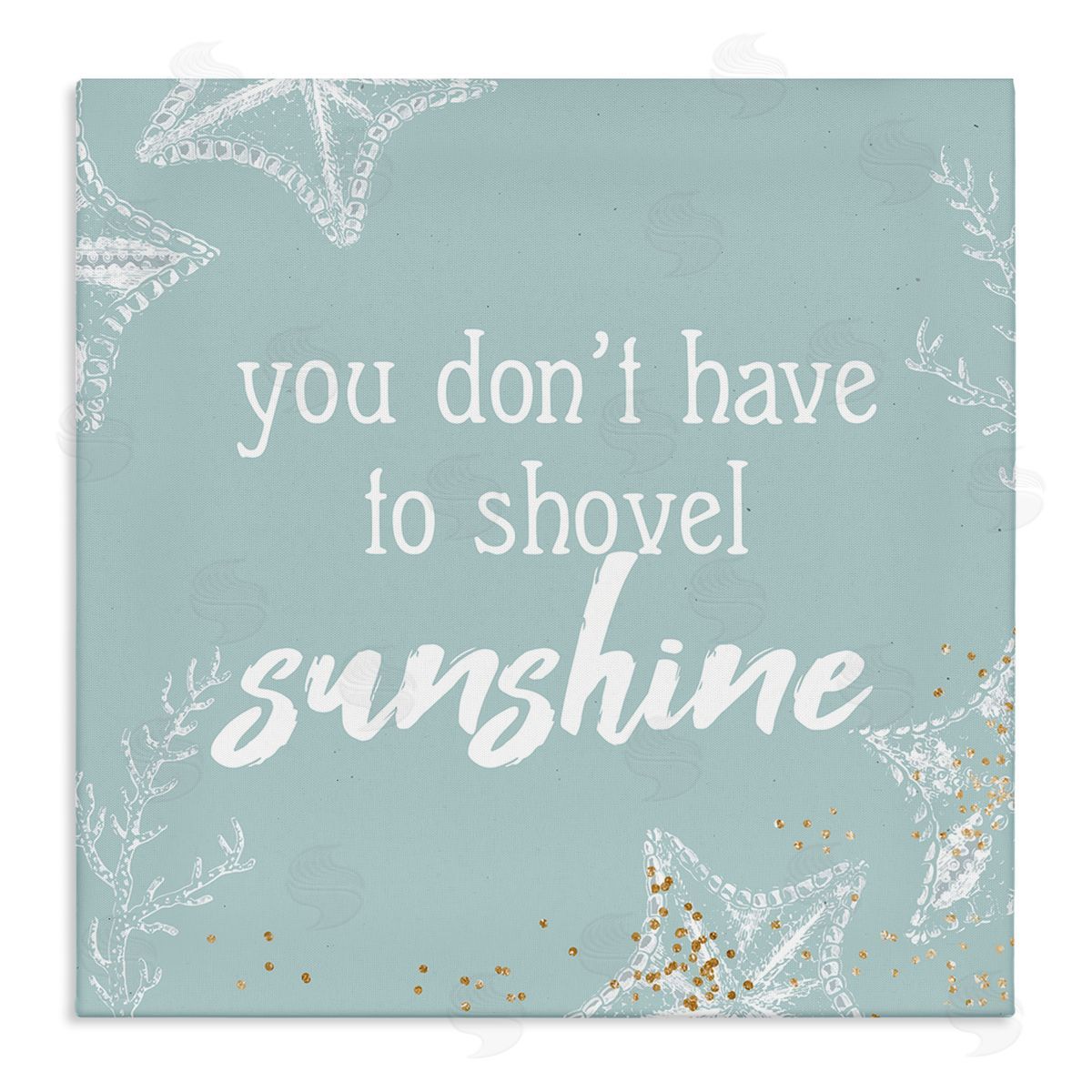 Anne Bailey Summer Beach Lover Nautical Quote Stretched Canvas Wall Art Print