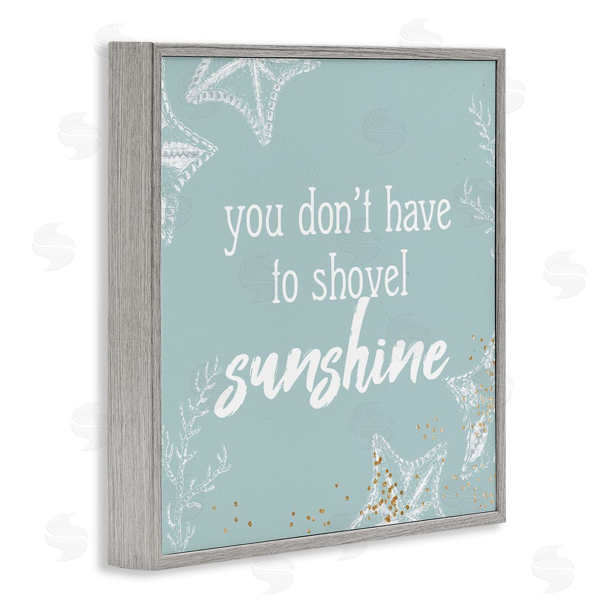 Anne Bailey Summer Beach Lover Nautical Quote Gray Framed Glicee Wall Art Print