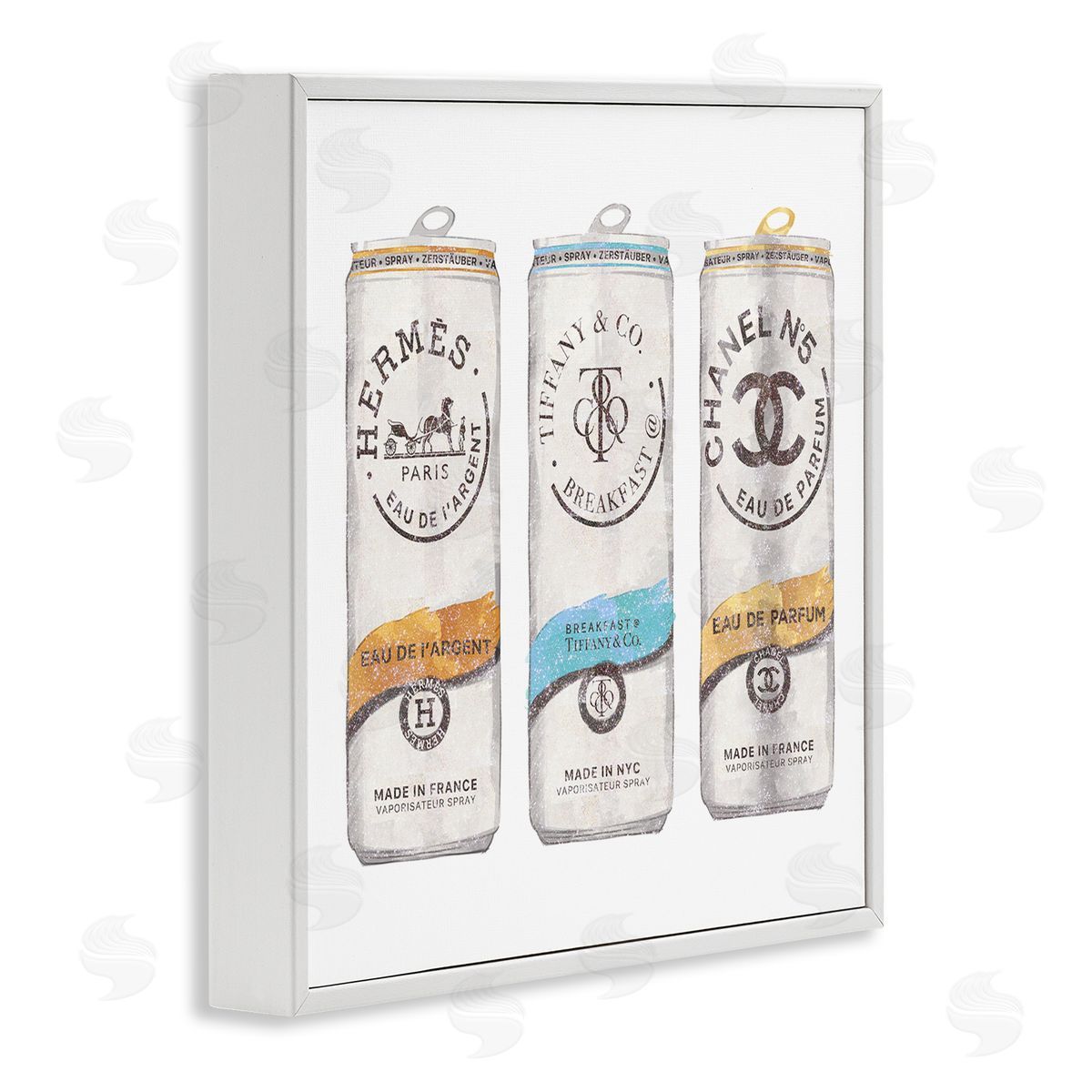 Ziwei Li Fashion Glam Brand Beverage Cans White Framed Glicee Wall Art Print
