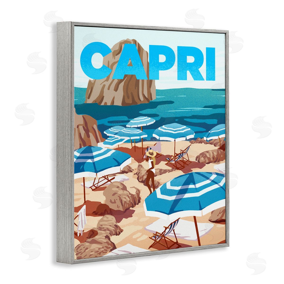 Stupell Wall Art | Capri Italian Summer Beach Island – Stupell
