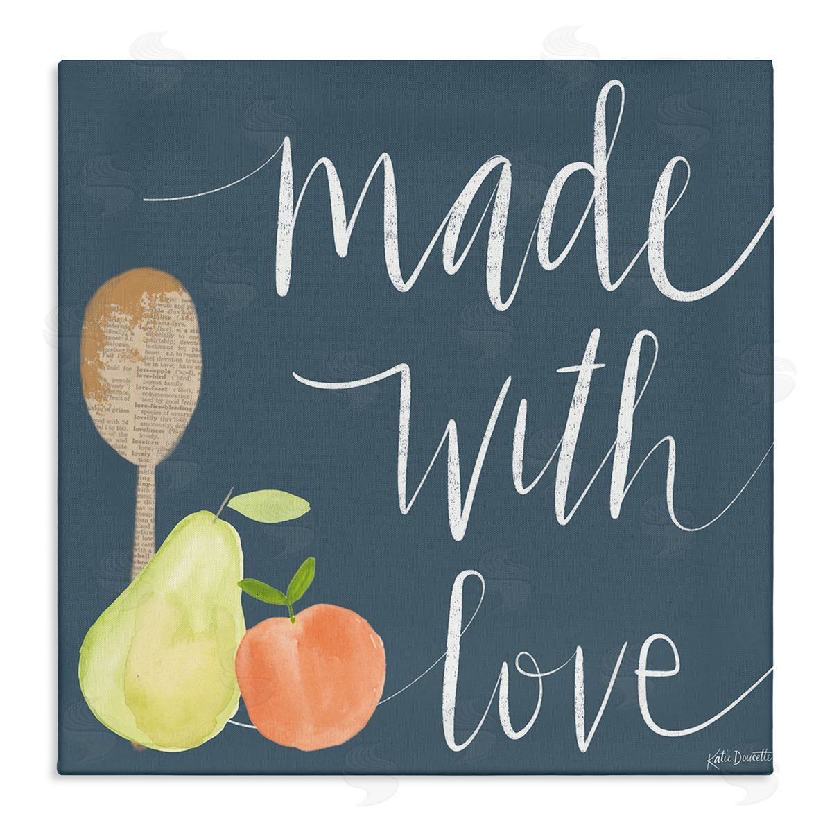 Katie Doucette Made With Love Kitchen Fruits Stretched Canvas Wall Art Print