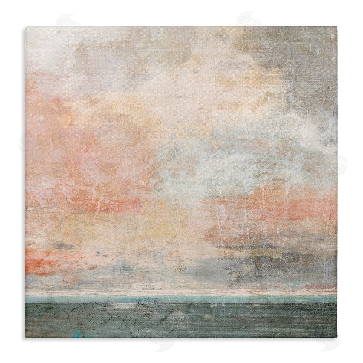 Suzanne Nicoll Layered Modern Landscape Stretched Canvas Wall Art Print