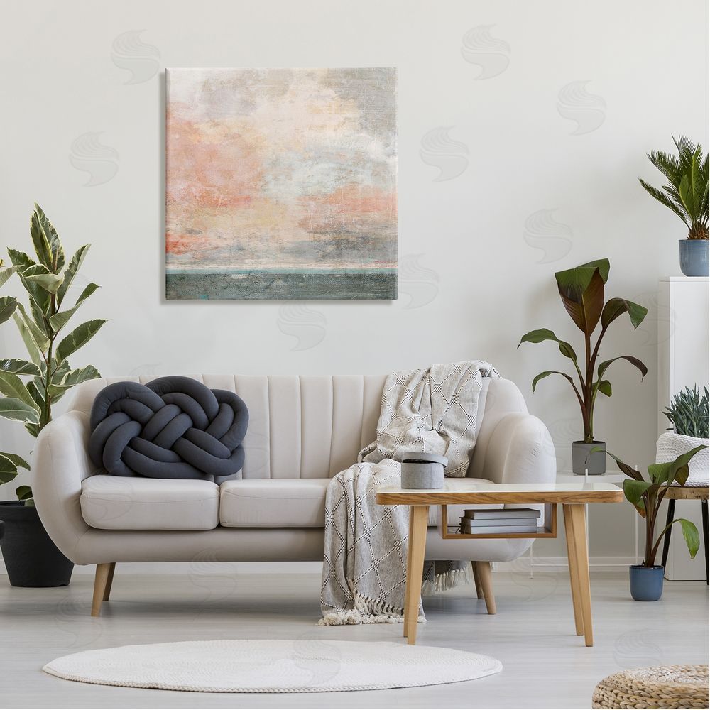 Suzanne Nicoll Layered Modern Landscape Canvas Wall Art in Room