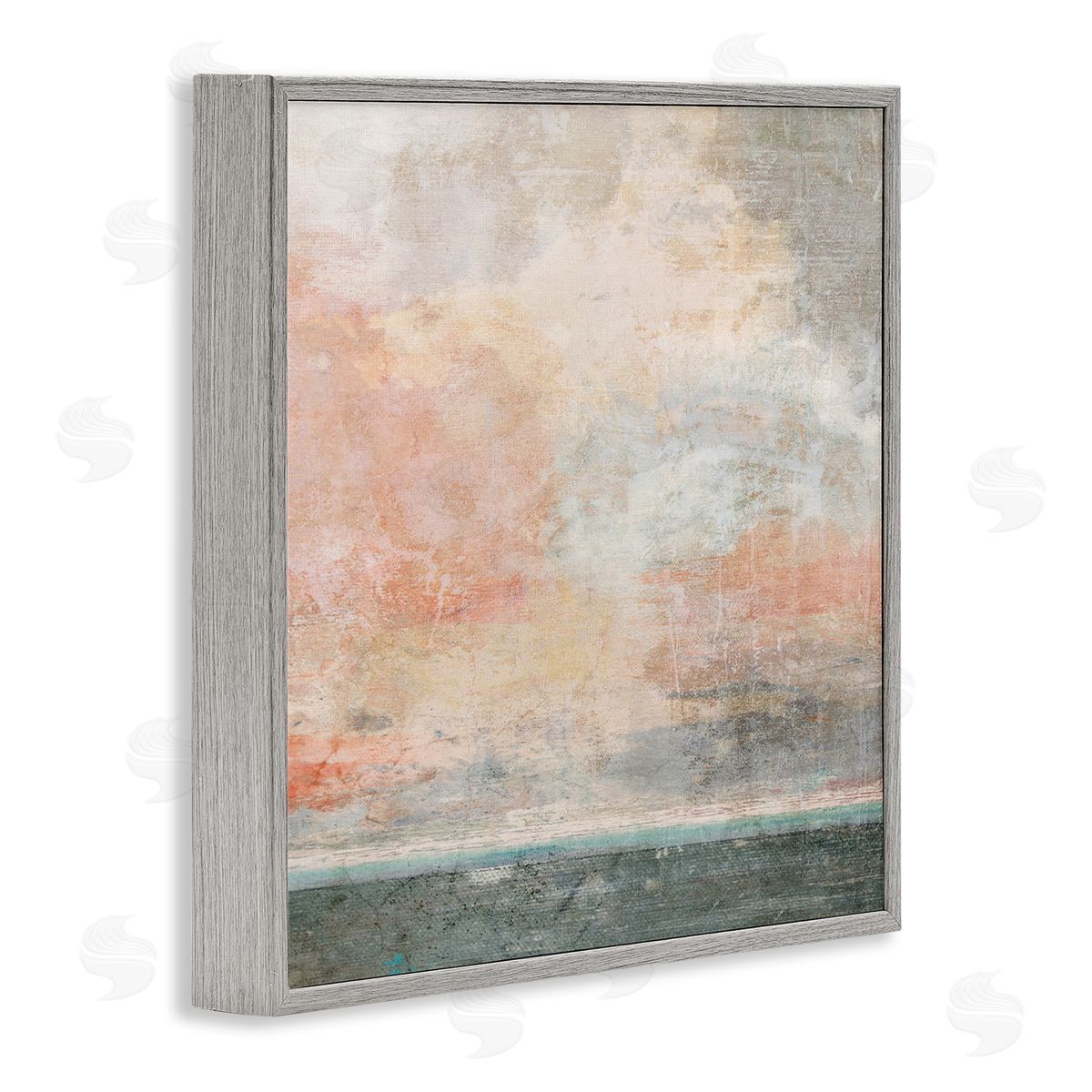 Suzanne Nicoll Layered Modern Landscape Gray Framed Glicee Wall Art Print