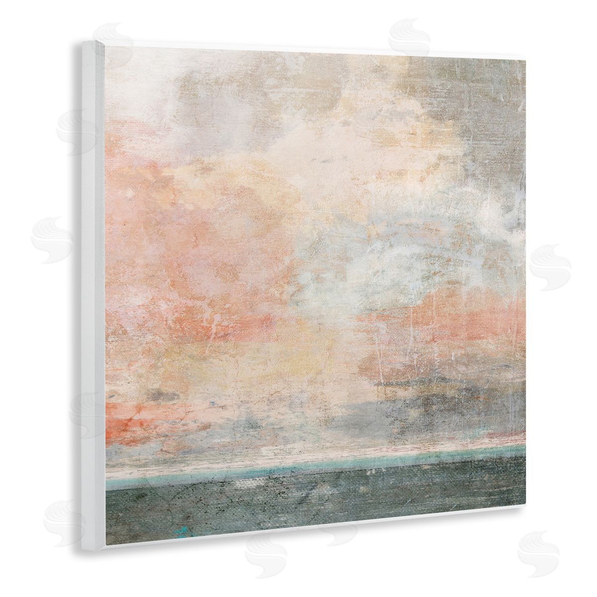 Suzanne Nicoll Layered Modern Landscape Wooden Wall Plaque Art Print