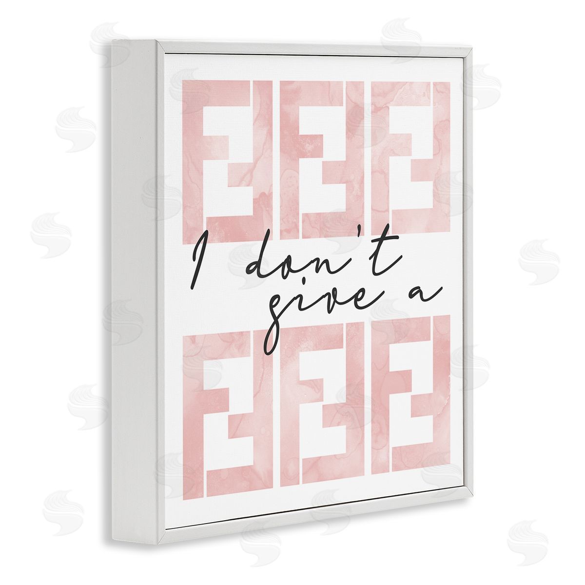 Stupell Studio Glam Fashion Brand Humor White Framed Glicee Wall Art Print