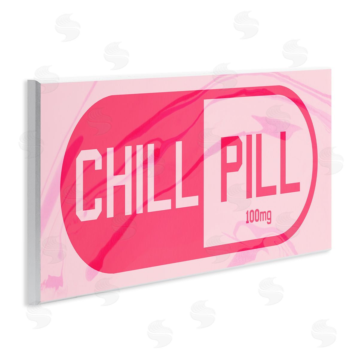 Chill Pill Modern Pop Wood Plaque Wall Art, Home Decor by Stupell Studio
