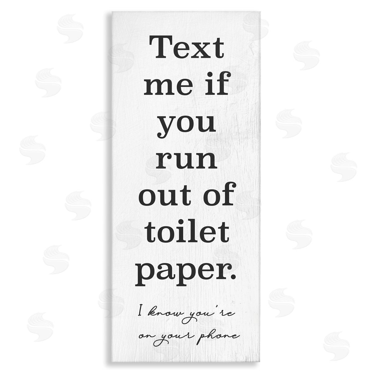 Stupell Studio Text Me Bathroom Humor