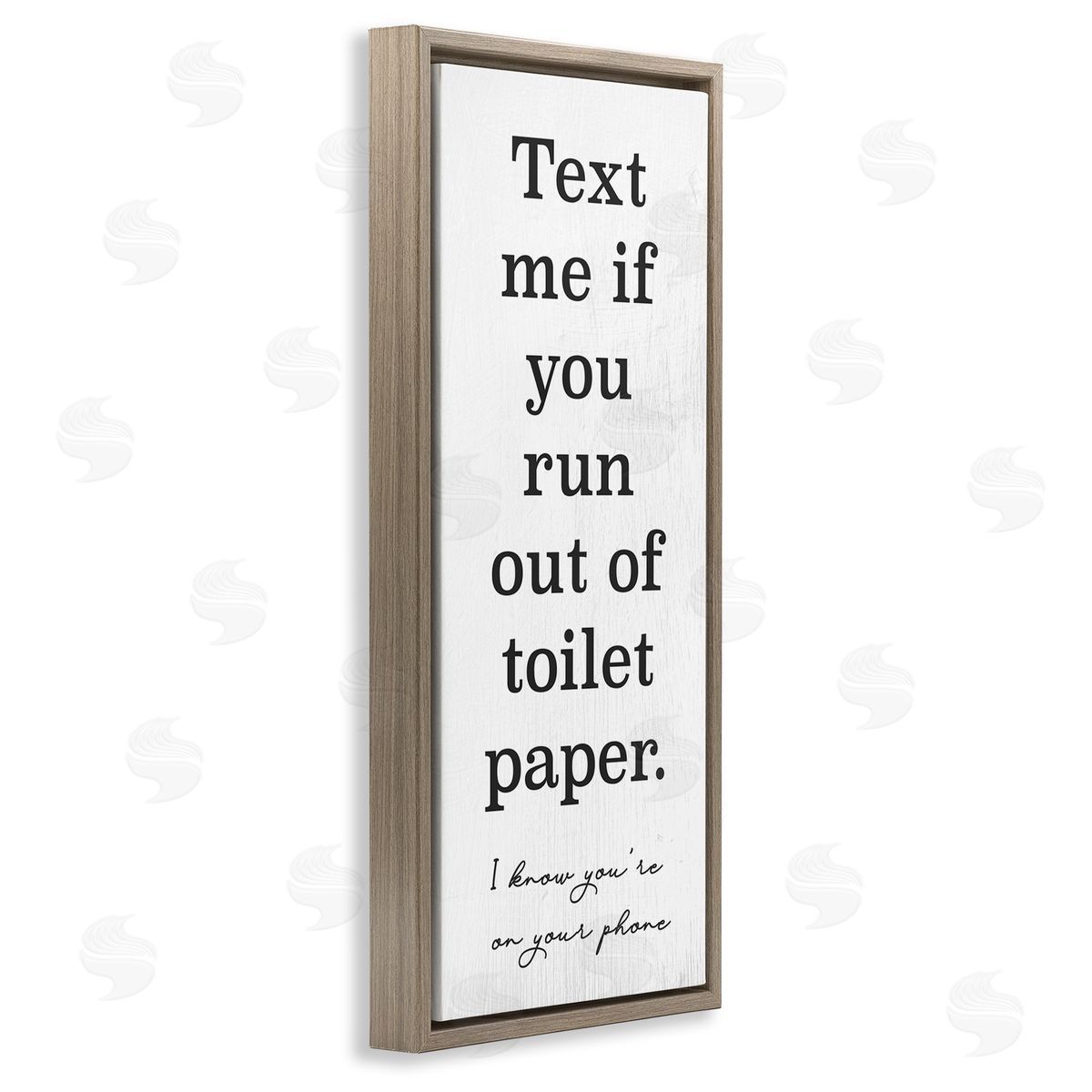 Stupell Studio Text Me Bathroom Humor