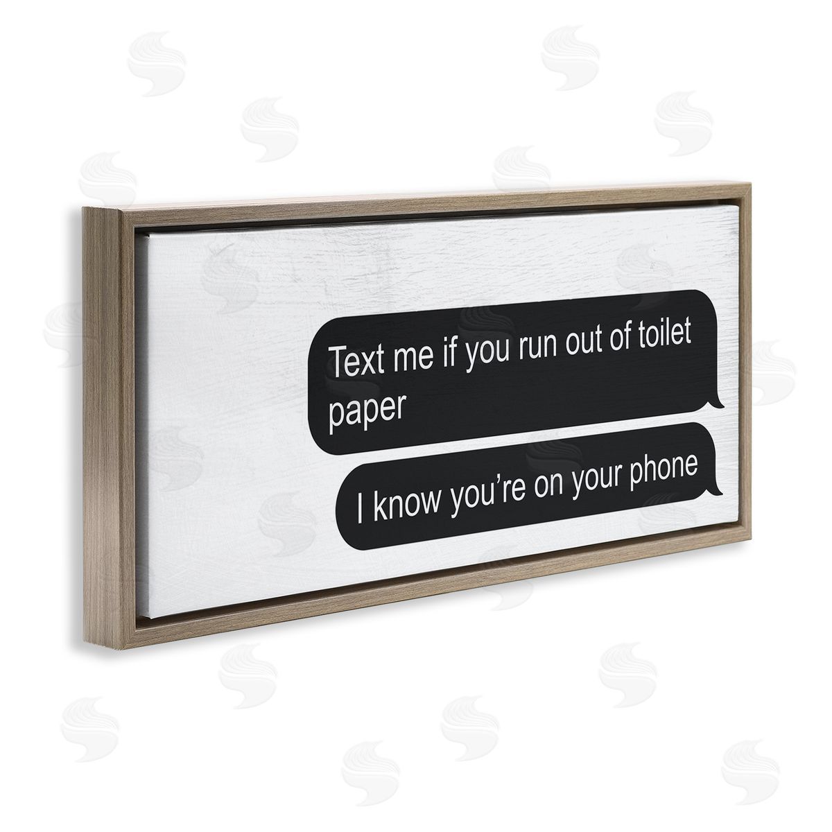 Stupell Studio Rustic Bathroom Humor