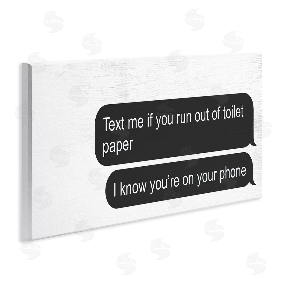 Stupell Studio Rustic Bathroom Humor