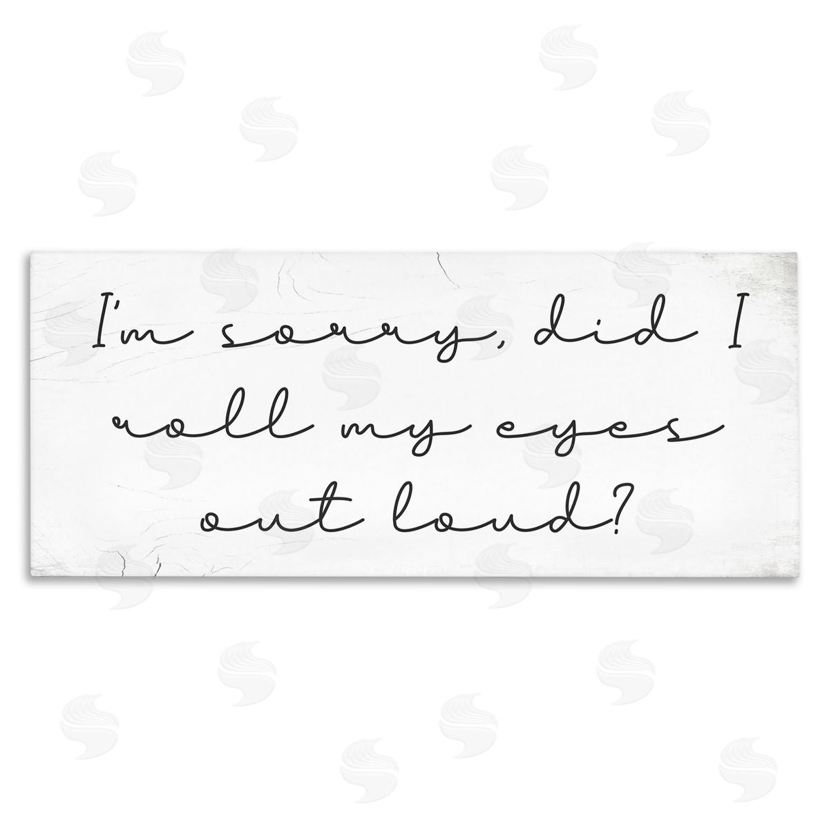 Stupell Studio Eye Roll Rustic Calligraphy