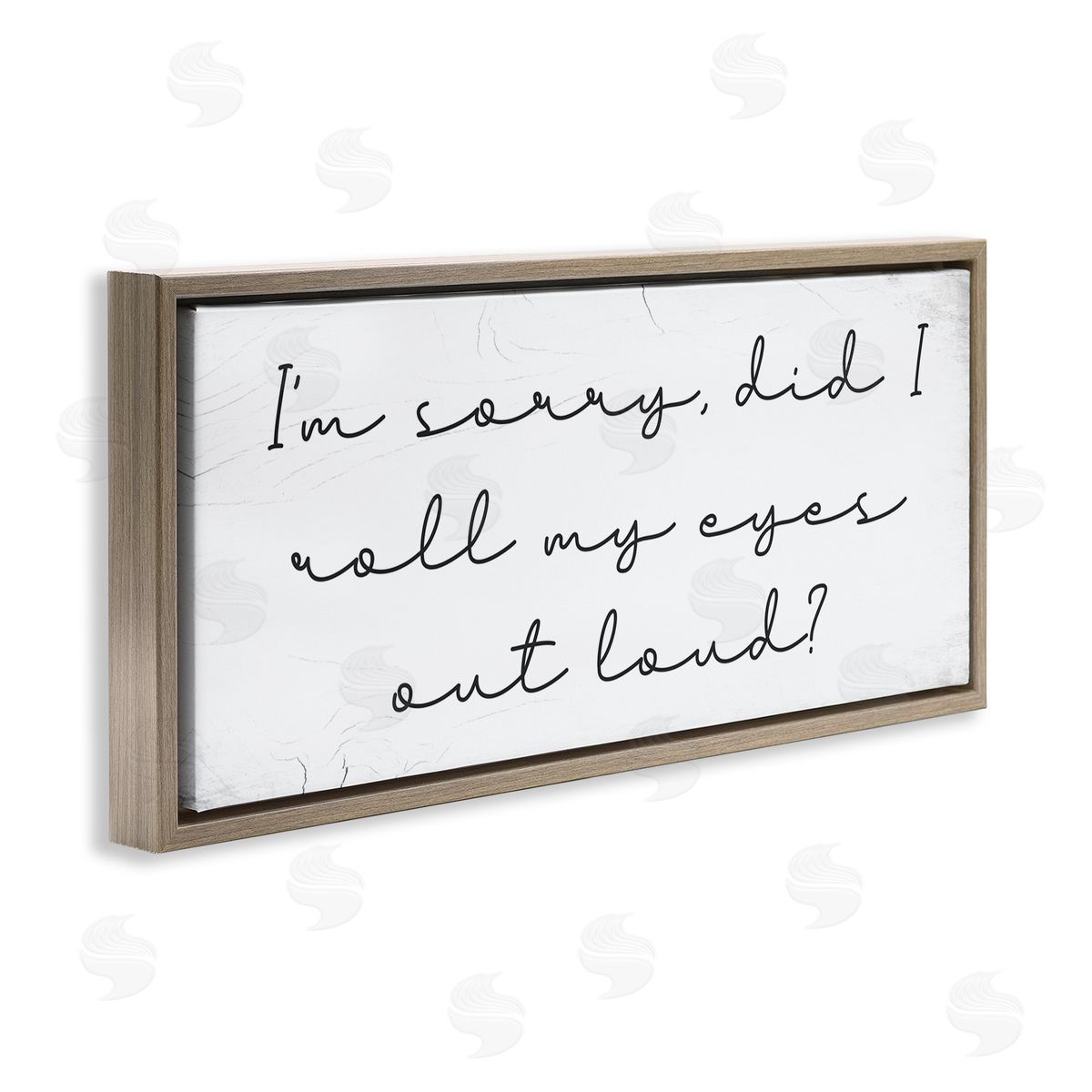 Stupell Studio Eye Roll Rustic Calligraphy
