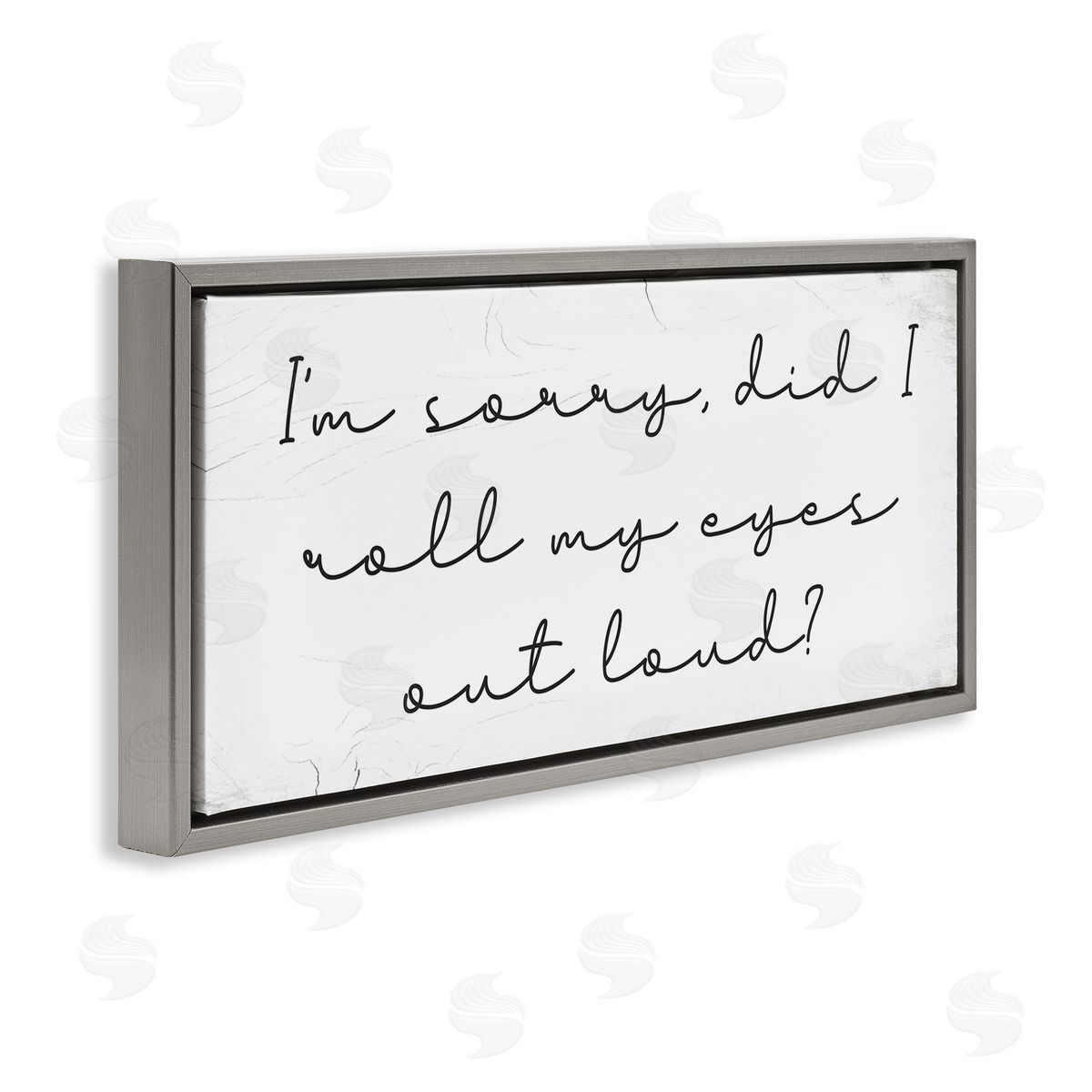 Stupell Studio Eye Roll Rustic Calligraphy