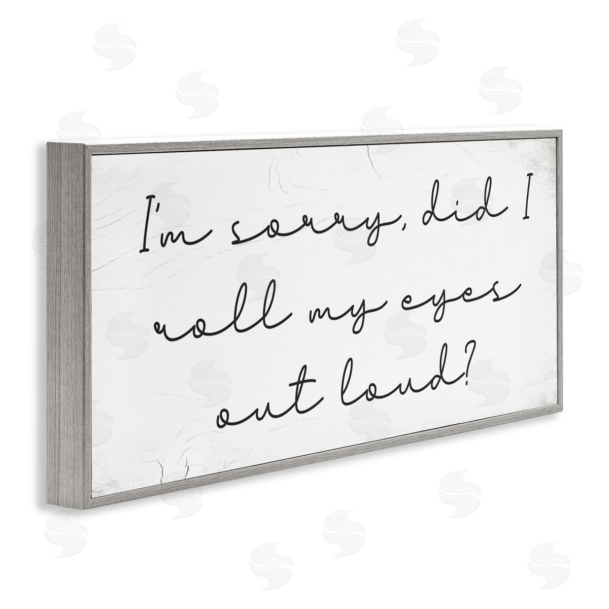 Stupell Studio Eye Roll Rustic Calligraphy