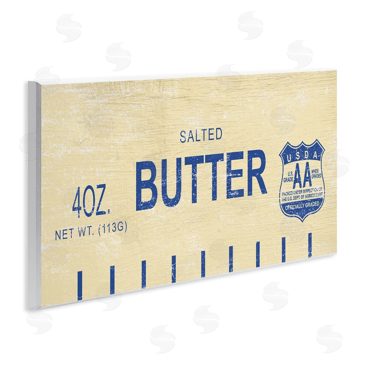 Vintage Salted Butter Wood Plaque Wall Art, Home Decor by Stupell Studio