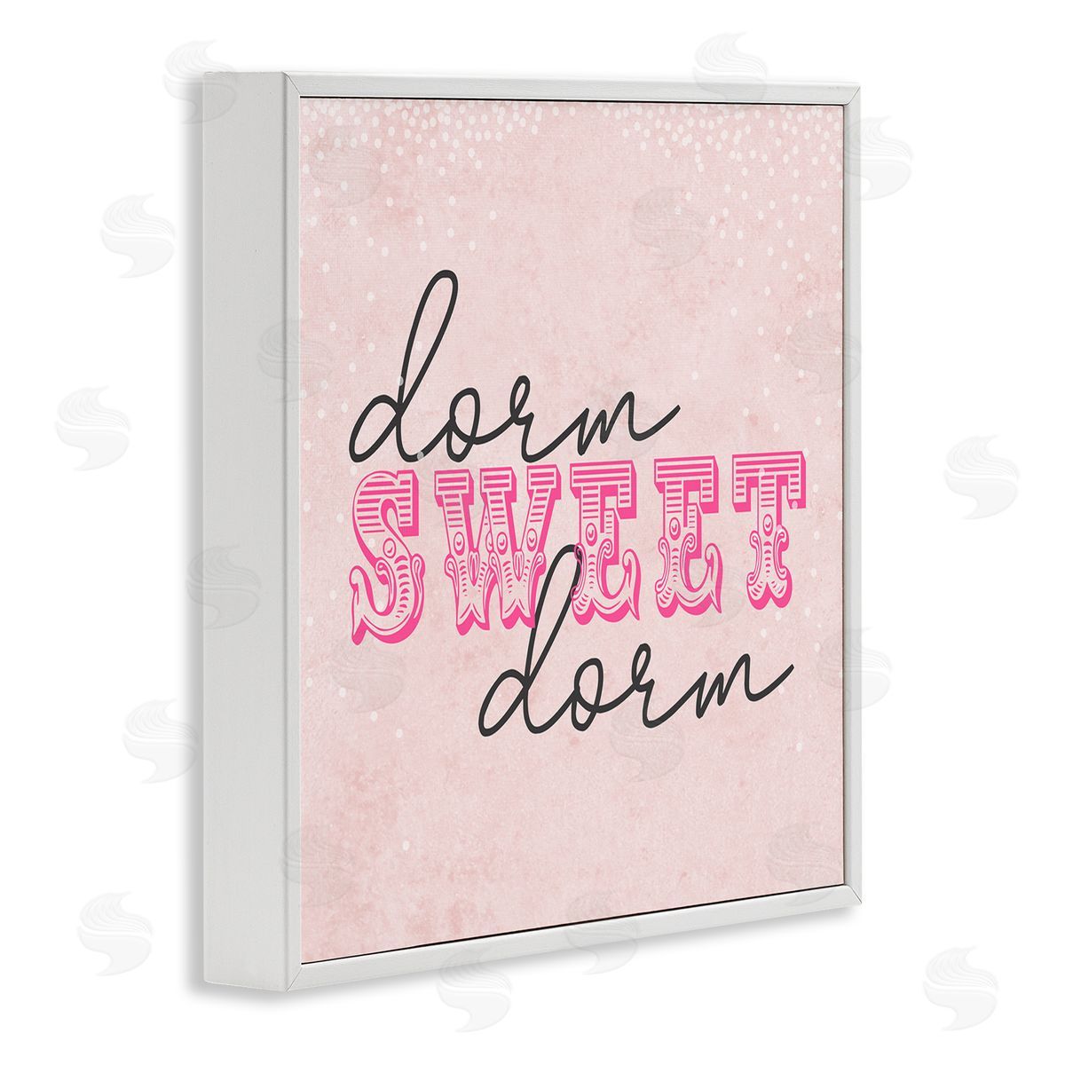 SunDance Group LLC Sweet Dorm Detailed Typography White Framed Glicee Wall Art Print