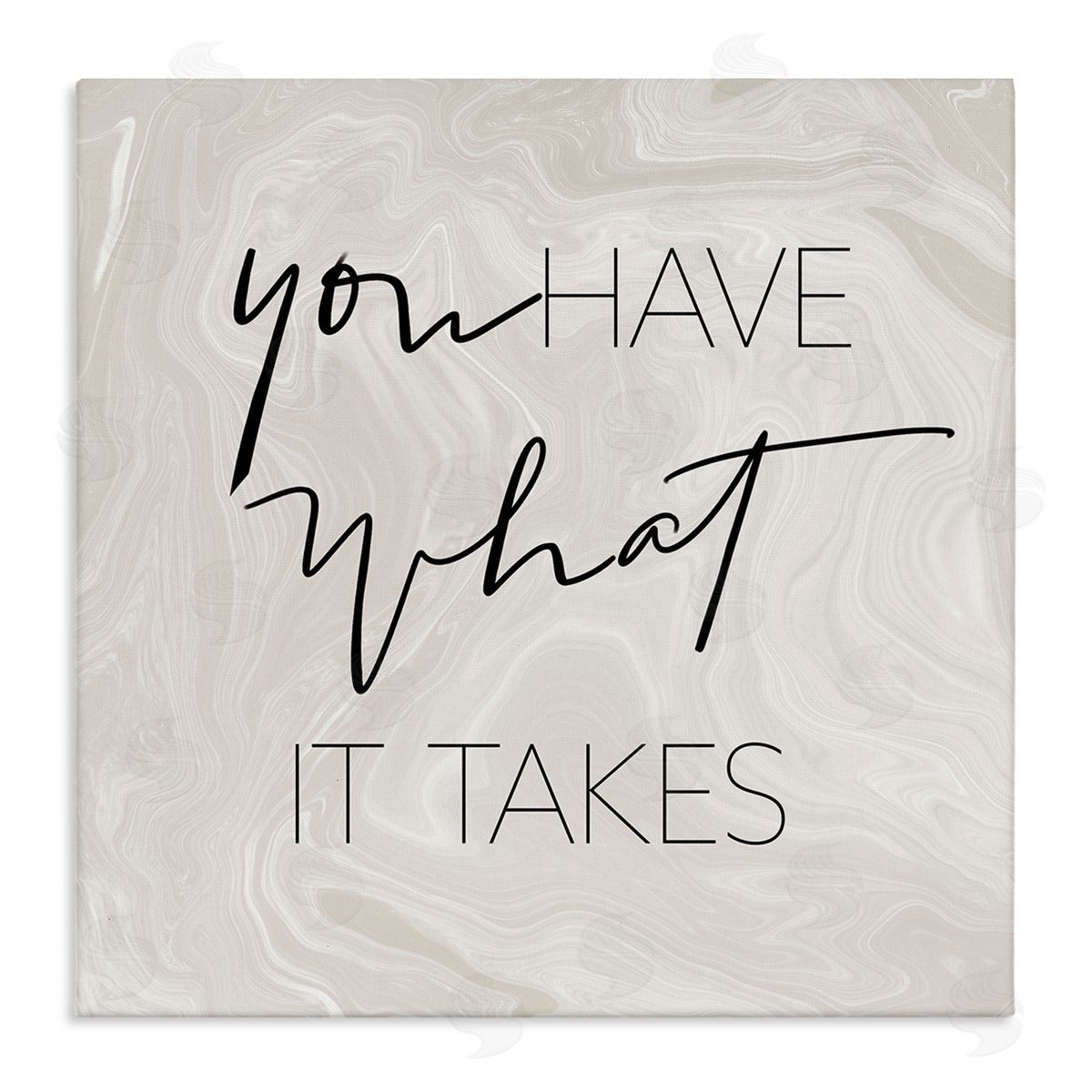 SunDance Group LLC What It Takes Motivational Phrase Stretched Canvas Wall Art Print