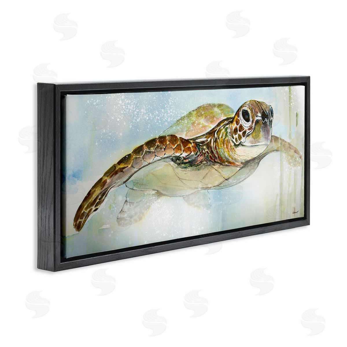 Diannart Peaceful Sea Turtle Swimming
