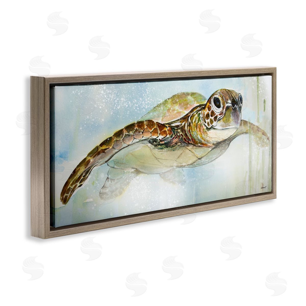 Diannart Peaceful Sea Turtle Swimming