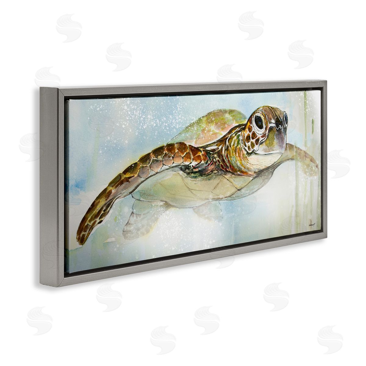 Diannart Peaceful Sea Turtle Swimming