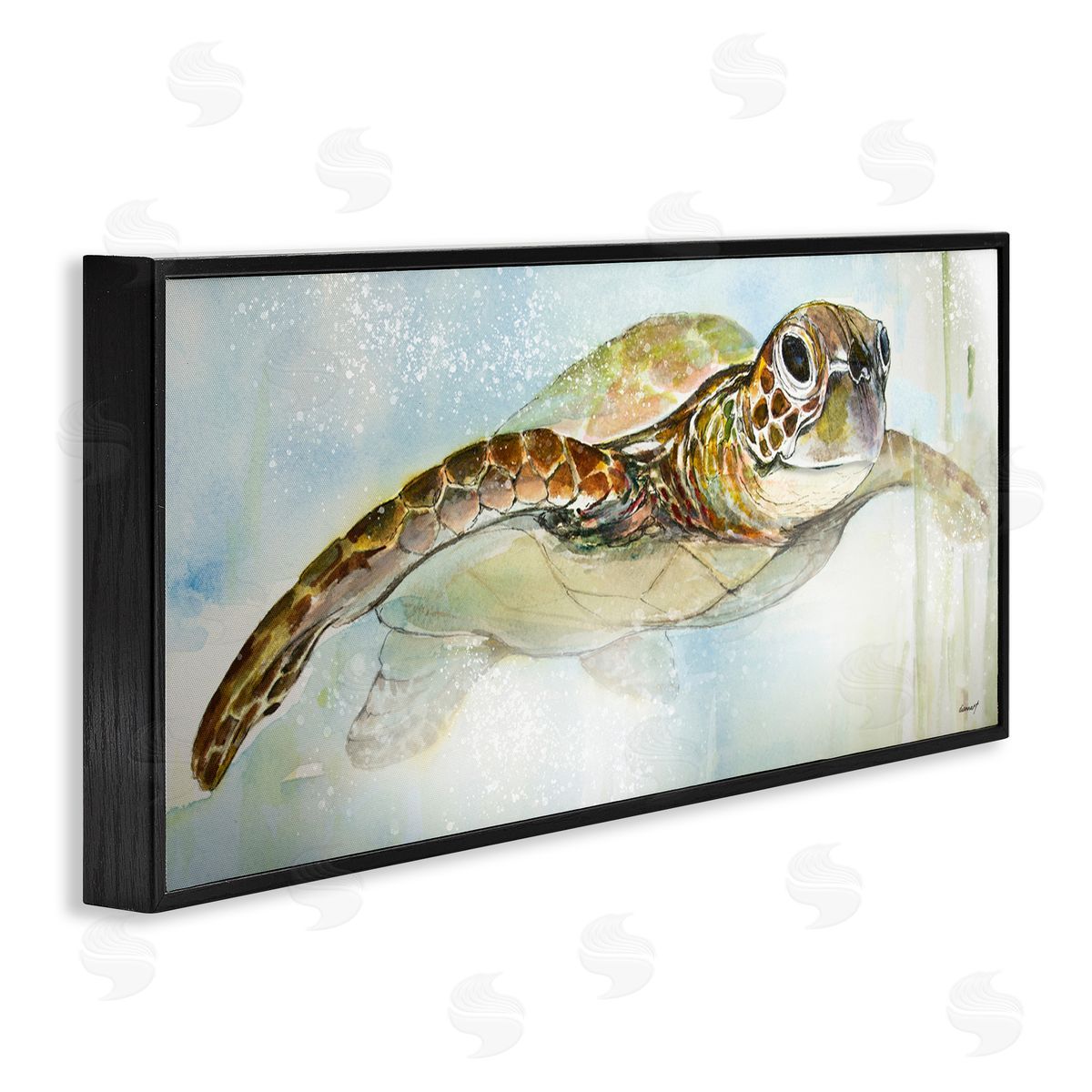 Diannart Peaceful Sea Turtle Swimming