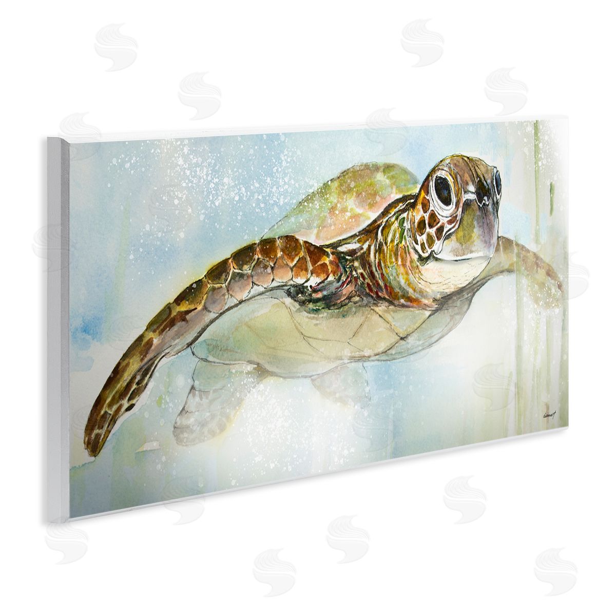 Diannart Peaceful Sea Turtle Swimming