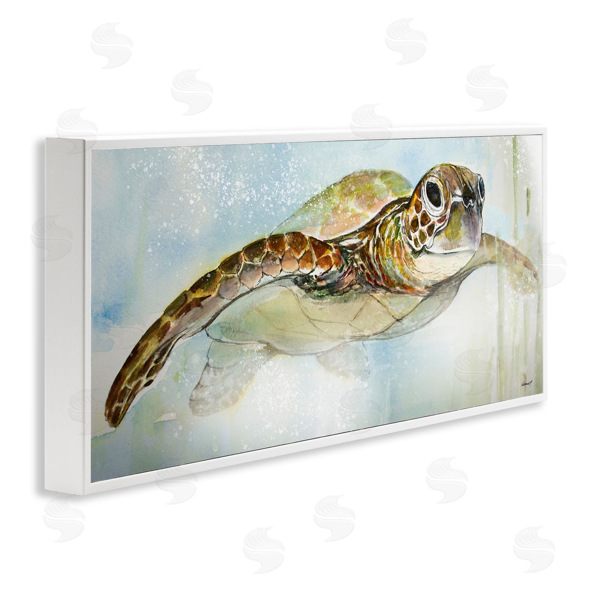 Diannart Peaceful Sea Turtle Swimming