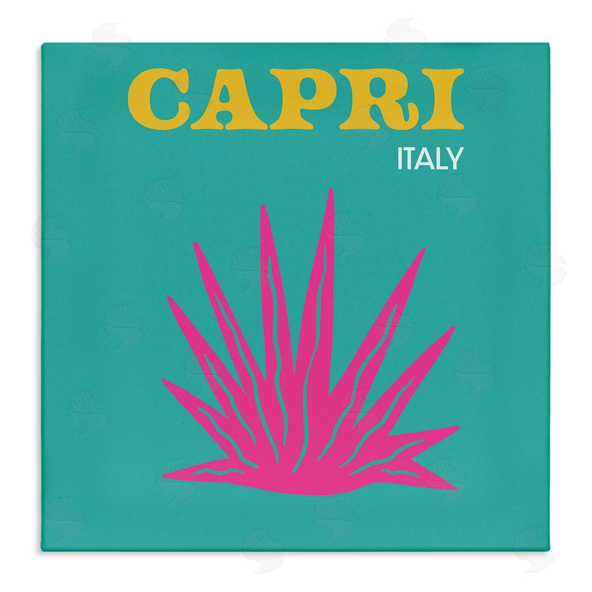 The Saturday Evening Post Capri Modern Tropical Plant Stretched Canvas Wall Art Print