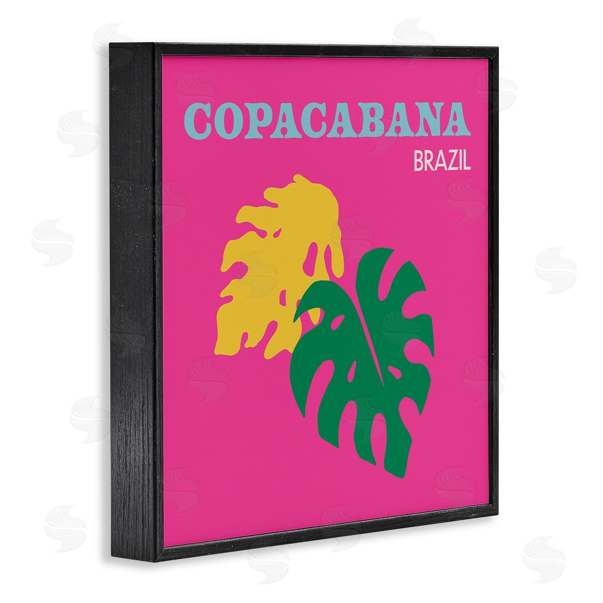The Saturday Evening Post Bold Copacabana Plant Leaves Black Framed Glicee Wall Art Print