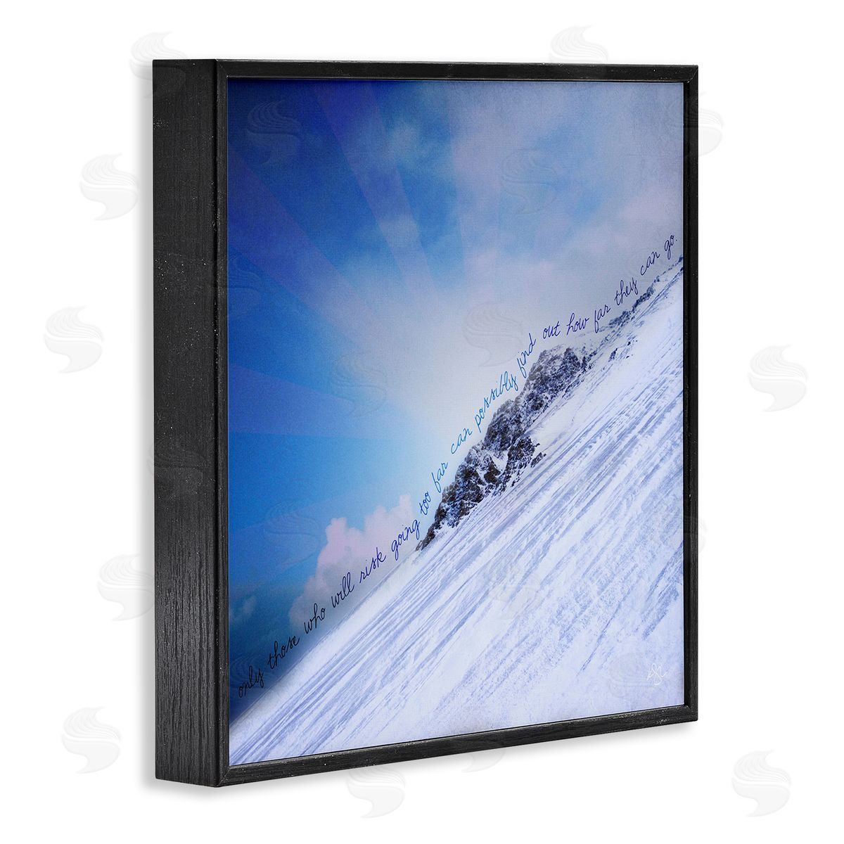 K. Kaufman How Far They Can Go Phrase  Black Framed Glicee Wall Art Print