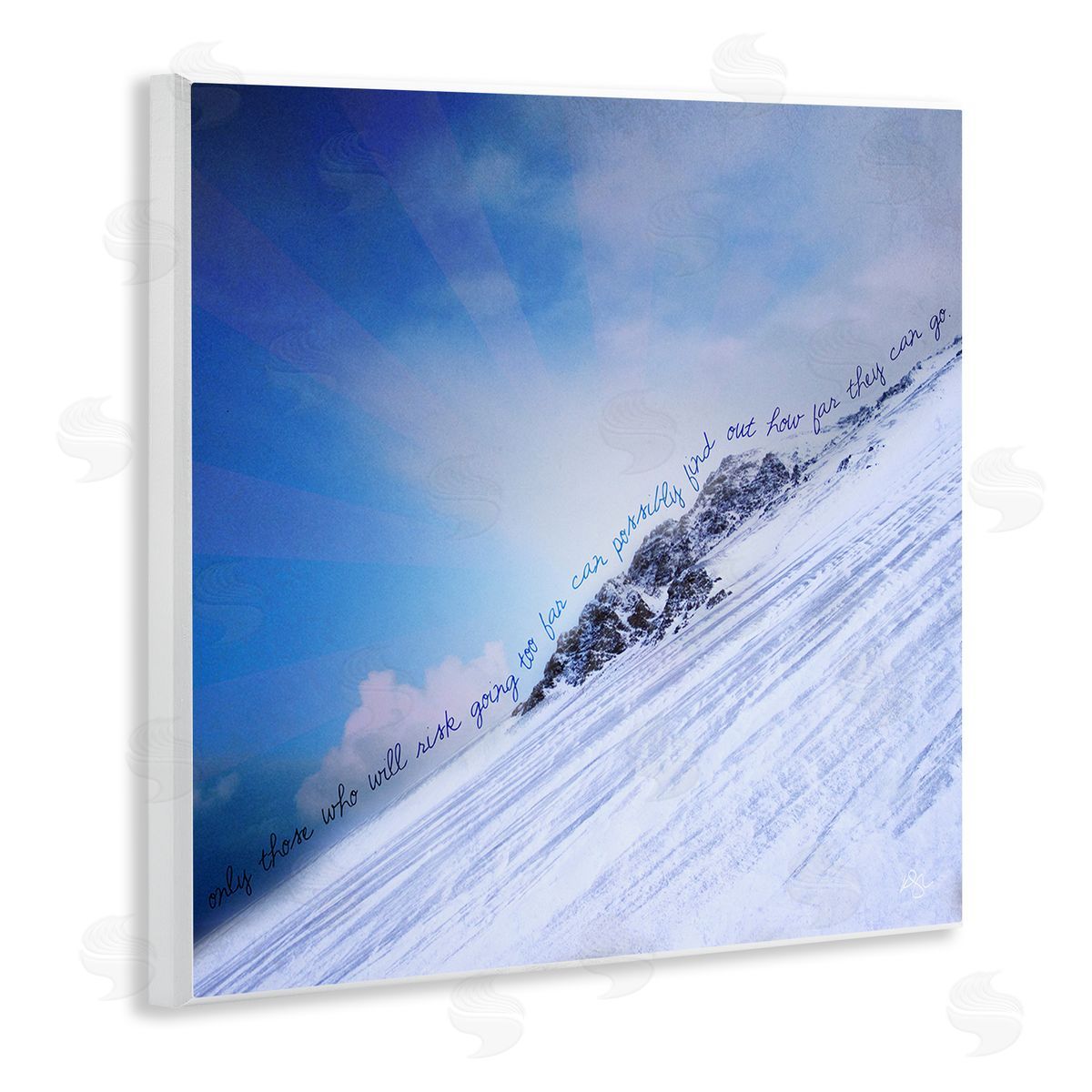 K. Kaufman How Far They Can Go Phrase  Wooden Wall Plaque Art Print