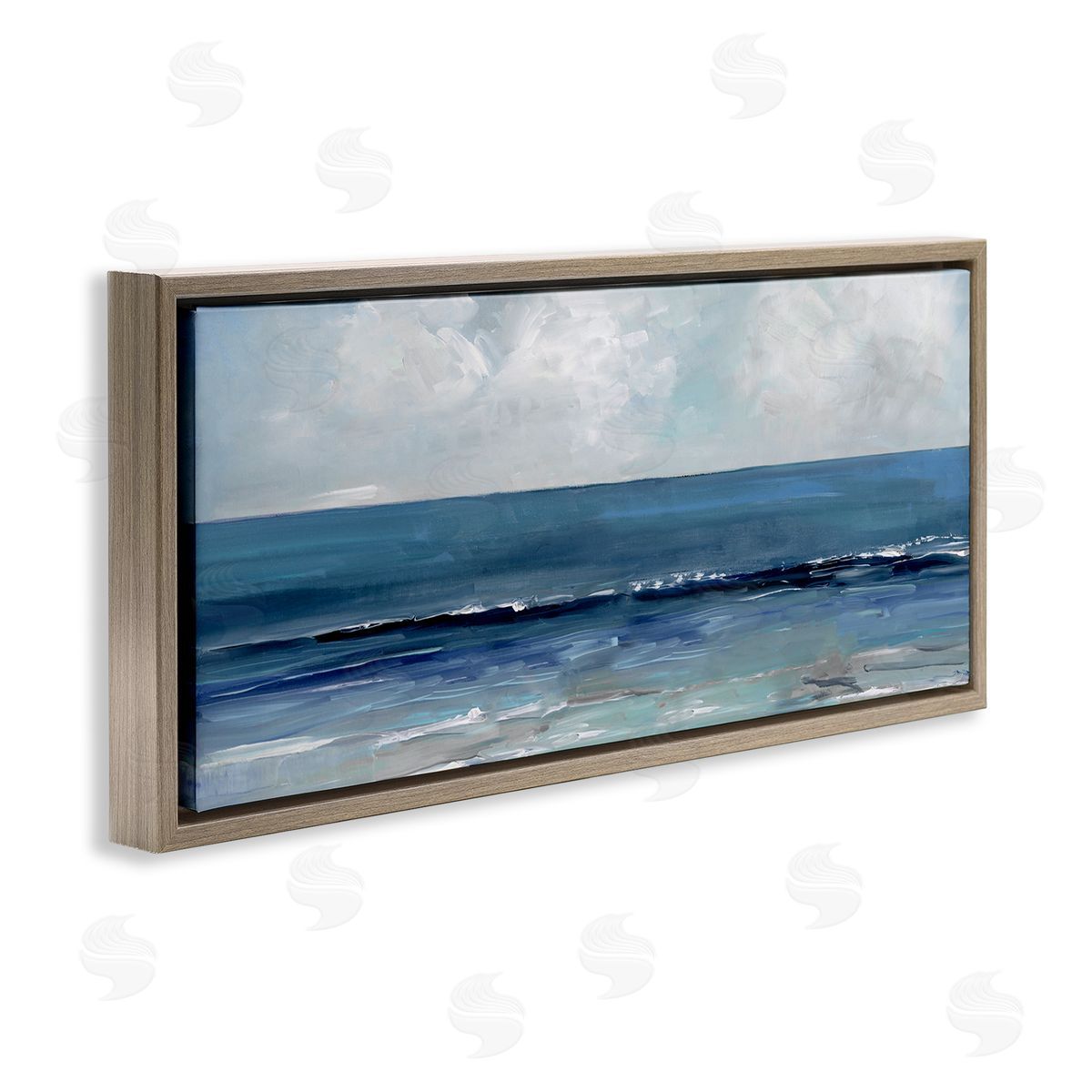 Sally Swatland Cloudy Ocean Waves Horizon 